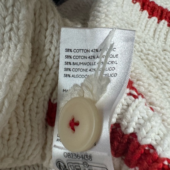 Maeve White and Red Cowl Neck Sweater - Picture 10 of 10